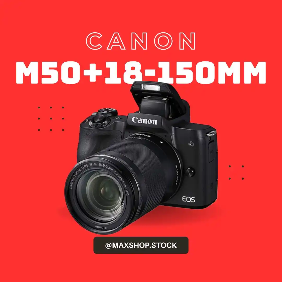 دوربین نیمه حرفه ای کانن | Canon M50+18-150mm دست دو